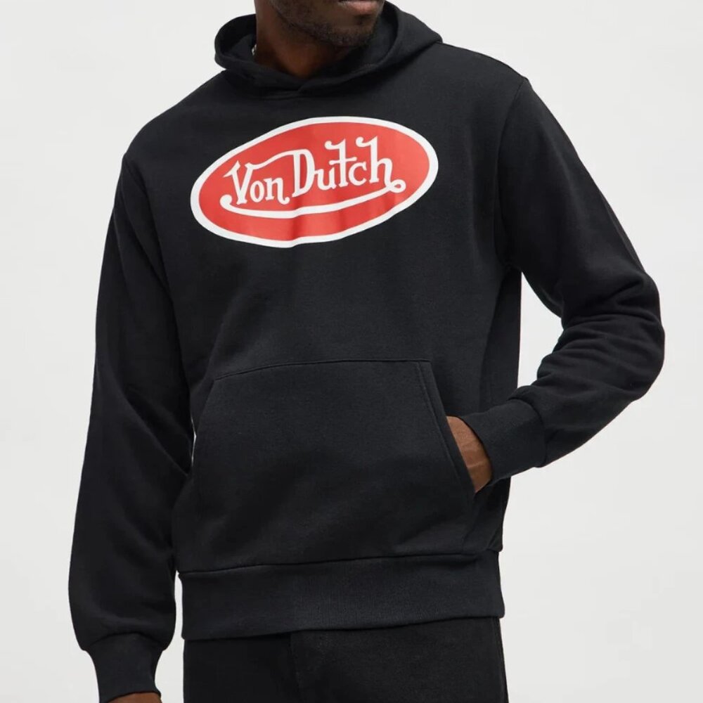 Von Dutch Men's Speed Shop Hoodie Black NEW
